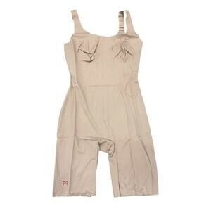 Brand New Ruby Ribbon Women's Size 46 Nude Tan Mid Thigh Shaping Bodysuit